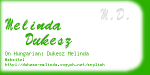 melinda dukesz business card